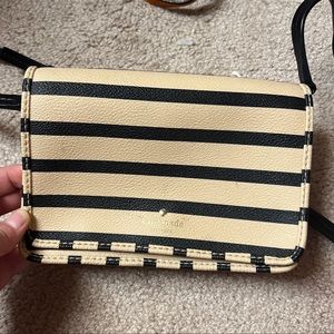 Kate Spade striped small crossbody